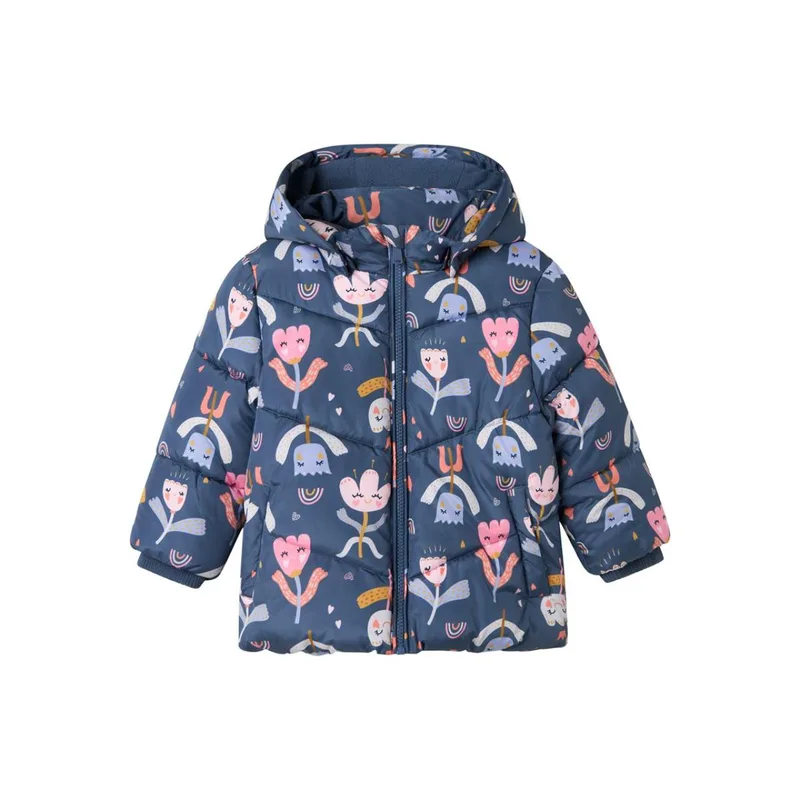 Μπουφάν puffer κορίτσι name it-13243669-Vintage Indigo