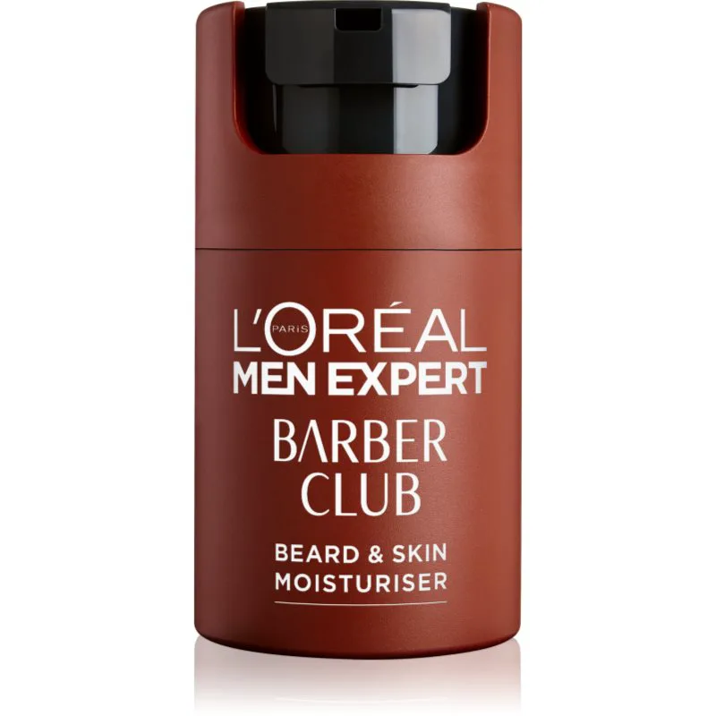 L’Oréal Paris Men Expert Barber Club ενυδατική κρέμα Για πρόσωπο και τα γένια για άντρες 50 ml