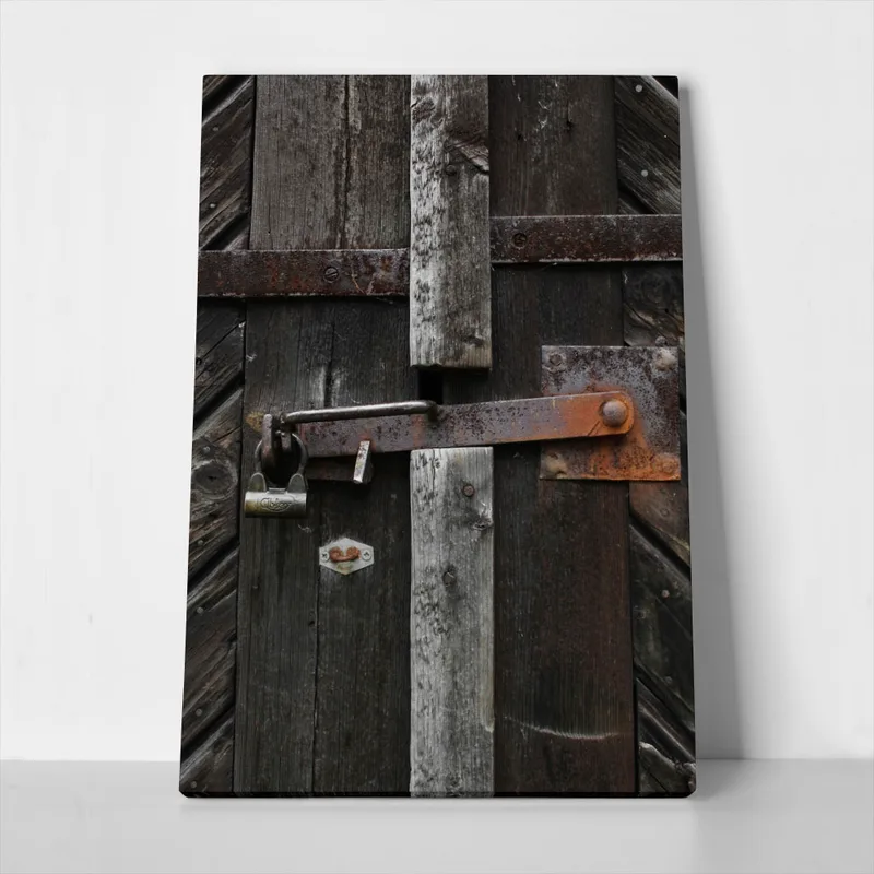 Πίνακας σε Καμβά RUSTIC FARMHOUSE LOCK