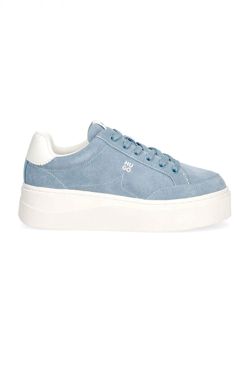 HUGO ΠΑΠΟΥΤΣΙΑ SNEAKERS LYZZ PLT_TENN_SD LOGO ΣΙΕΛ