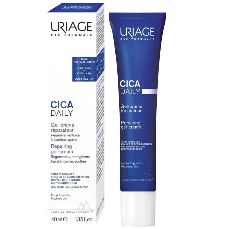 Uriage Bariederm Cica Daily Repairing Gel-Cream Ενυδατική Κρέμα-Gel Προσώπου για την Προστασία του Ταλαιπωρημένου & Ευαισθητοποιημένου Δέρματος 30ml