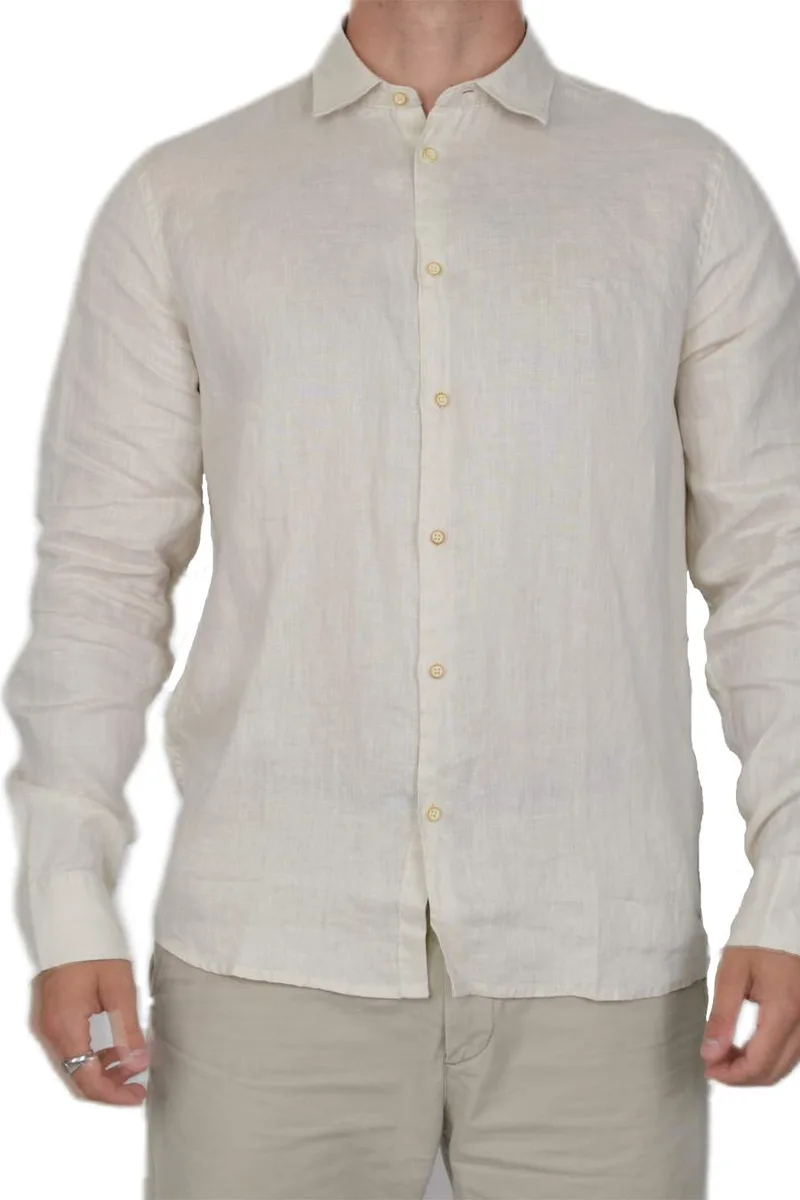 SSEINSE Πουκάμισα Camicia M/L - BEIGE-CE830SS-BEIGE