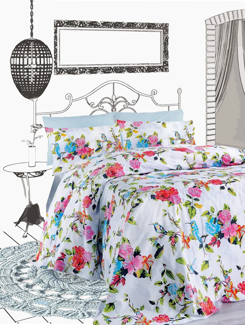Σετ Σεντόνια Βαμβακερά King 270x290εκ. Primavera Makis Tselios (Ύφασμα: Βαμβάκι 100%, Τύπος κατωσέντονου: Χωρίς Λάστιχο, Μέγεθος: King Size) - Makis Tselios - 900850123456