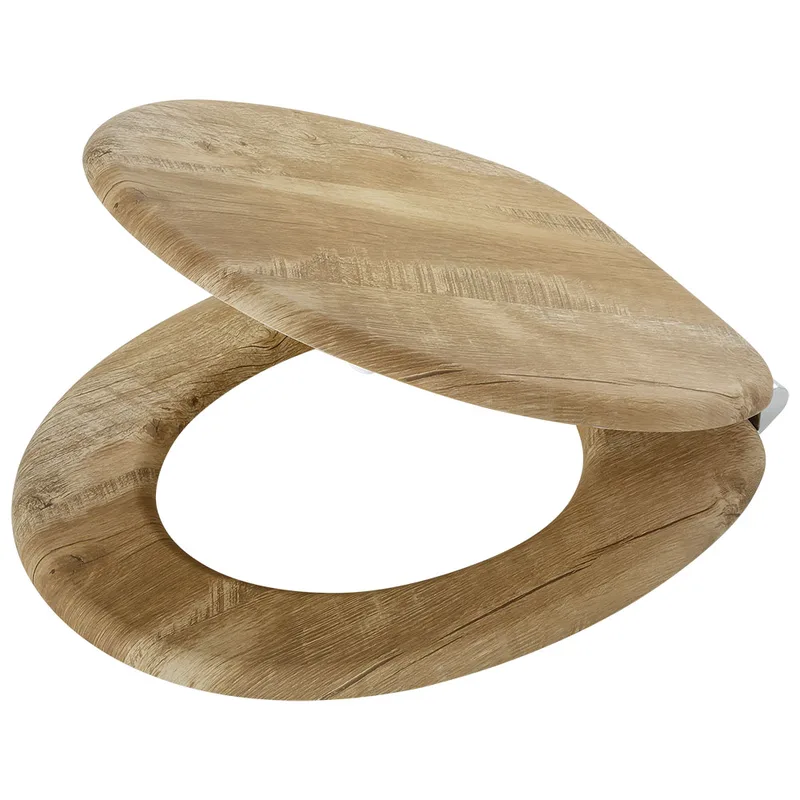 Καπάκι Λεκάνης MDF Hetta Brown 37,6x43,5x4εκ. Tiger 800589 (Υλικό: Mdf, Χρώμα: Καφέ) - TIGER - sl-800589