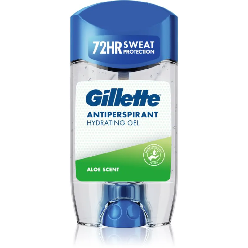 Gillette Antiperspirant Hydrating Gel Aloe Scent τζελ αντιιδρωτικό με ενυδατικό αποτέλεσμα για άντρες 70 ml