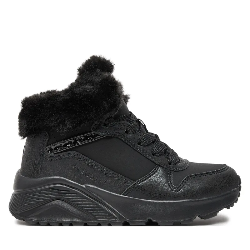 Μποτάκια Skechers Uno Lite - Comfurt Collar 310396L/BBK Μαύρο