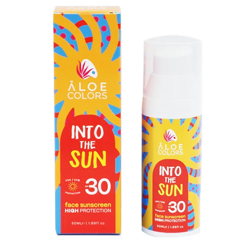 Aloe Colors Into the Sun Face Sunscreen Spf30 Αντηλιακό Προσώπου Υψηλής Προστασίας 50ml