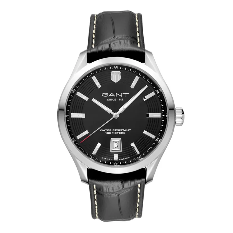 GANT Prestige Swiss Movement Black Leather Strap P415001
