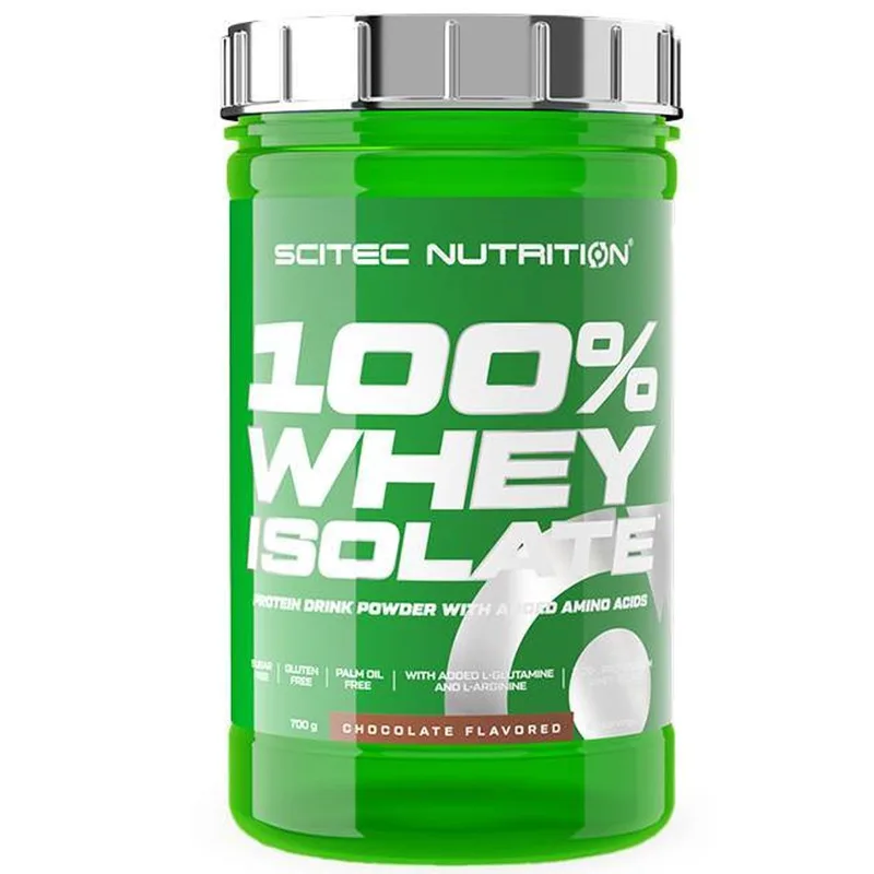 Scitec Nutrition 100% Whey Isolate Protein Συμπλήρωμα Διατροφής με 100% Υδρολυμένη Πρωτεΐνη Ορού Γάλακτος & Προσθήκη Αμινοξέων 700g - Chocolate