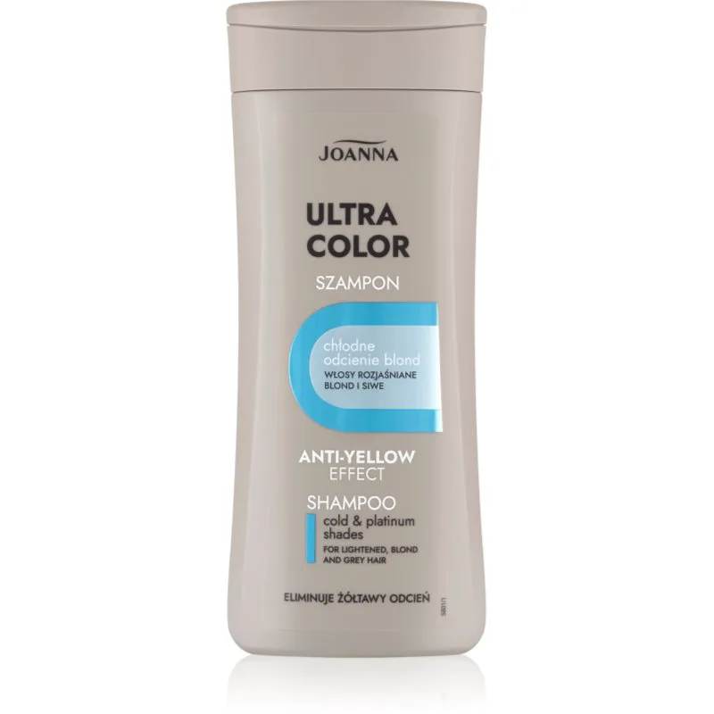 Joanna Ultra Color καθαριστικό και καταπραϋντικό σαμπουάν για ξανθά μαλλιά 200 ml