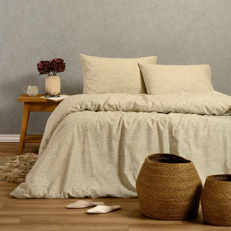 Παπλωματοθήκη Φανελένια Υπέρδιπλη 225X245 Melinen Winter Farrel Grey (225x245)