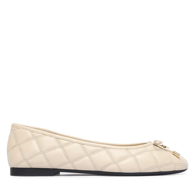 Μπαλαρίνες Tommy Hilfiger Charm Quilted Ballerina FW0FW09503 Ανοιχτό μπεζ