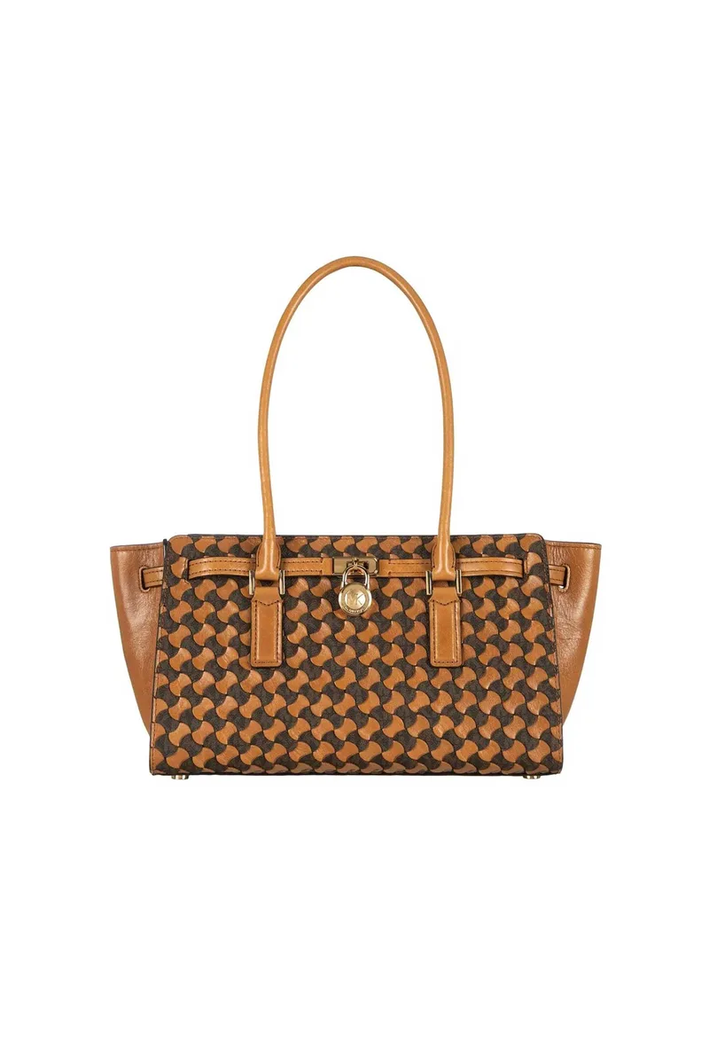 Michael Kors γυναικεία δερμάτινη τσάντα tote "Hamilton Moderne Small" - 30R6GNXT0T Ταμπά