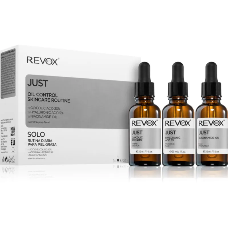 Revox B77 JUST Oil Control Skincare Routine Σετ για λιπαρή επιδερμίδα