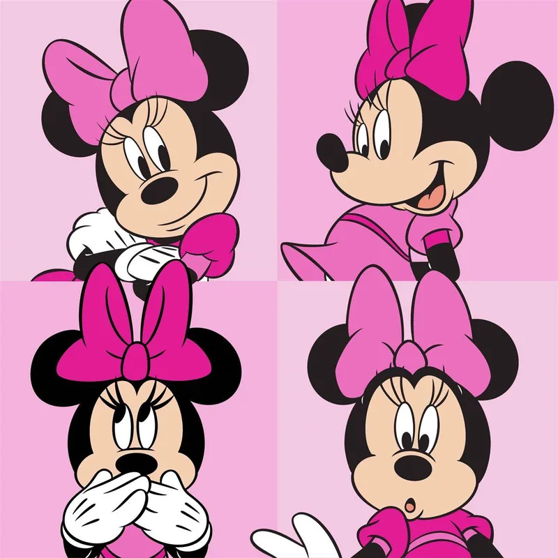 Λαβέτα Νηπιαγωγείου Disney Home Minnie 76 30X30 Ροζ 100% Polyester