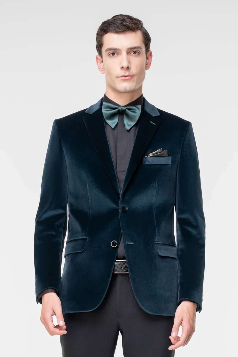 Fragosto Σακάκι της σειράς Velvet - FRB23 8604 1 Paris Green
