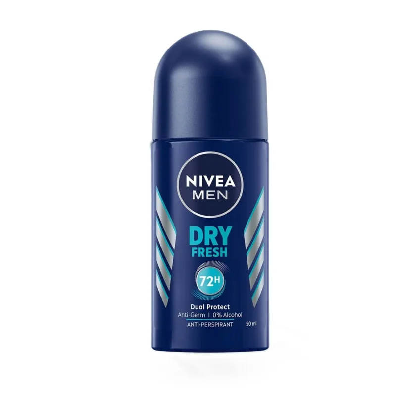 Nivea Men Dry Fresh 72h Dual Protect Anti-Perspirant Roll-On (50ml)