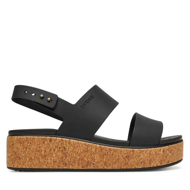Σανδάλια Crocs Brooklyn Cork Low Wedge 211144 Μαύρο