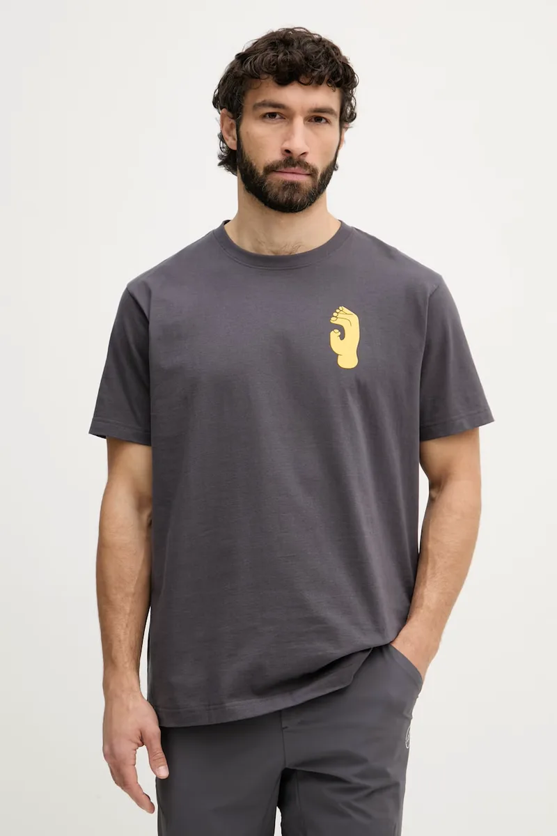 La Sportiva T-shirt αθλητικό ανδρικό βαμβακερό Crimp