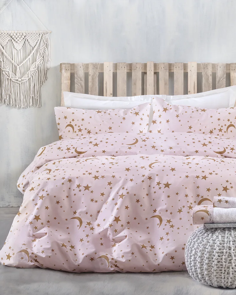 Σετ σεντόνια Υ/Δ (230Χ260) MOONLIGHT PINK, RYTHMOS HOME
