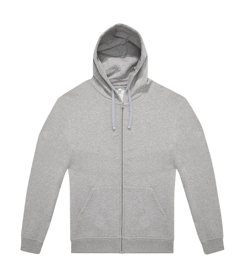 Unisex Hoodie Φούτερ με Φερμουάρ ID.334 B & C 23842125 Sport Grey