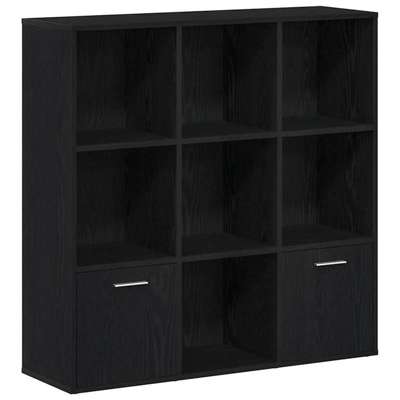 vidaXL Βιβλιοθήκη Μαύρη Δρυς 98x29x97,5 εκ. από Τεχνητό Ξύλο
