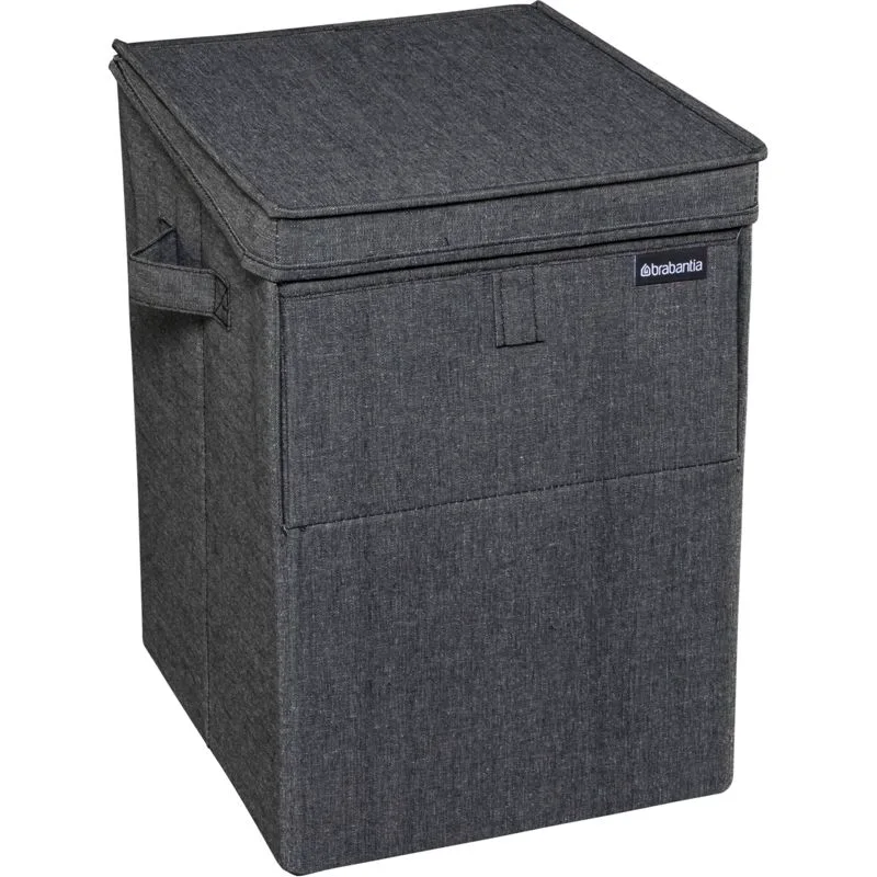 Brabantia Κουτί Πλυντηρίου Ρούχων 35 Λ, Συμπτυσσόμενο Μαύρο