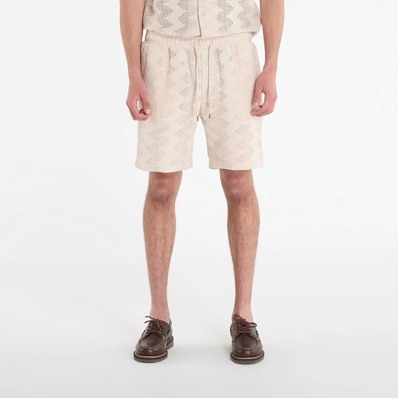 Σορτς GUESS Lattice Knit Short Light Oak XL