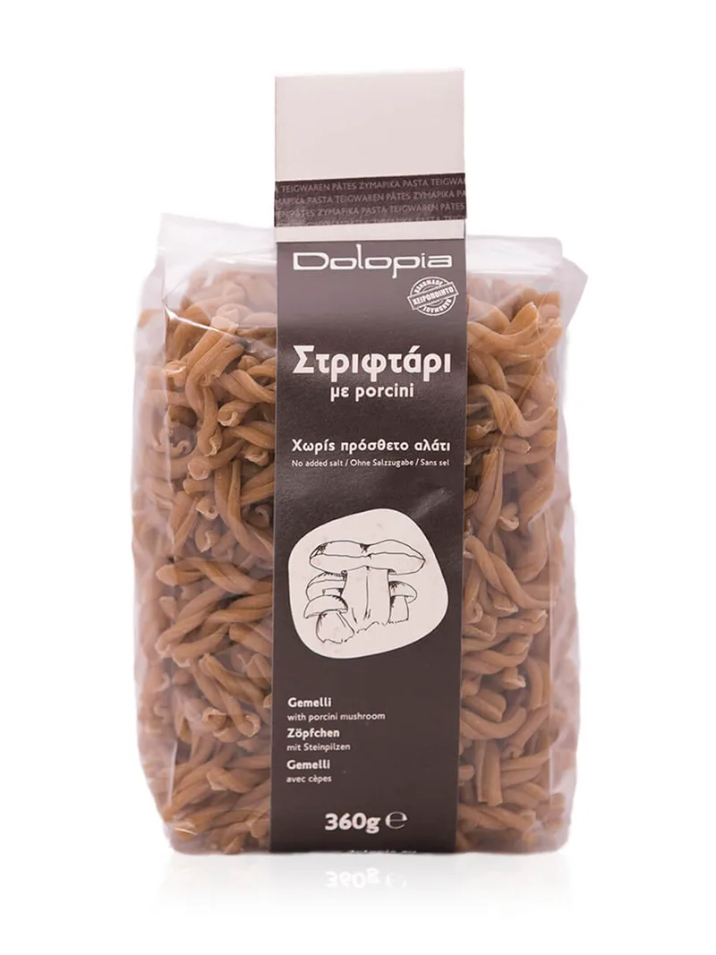 Στριφτάρια με porcini, Φθιώτιδας "Dolopia" 360g>