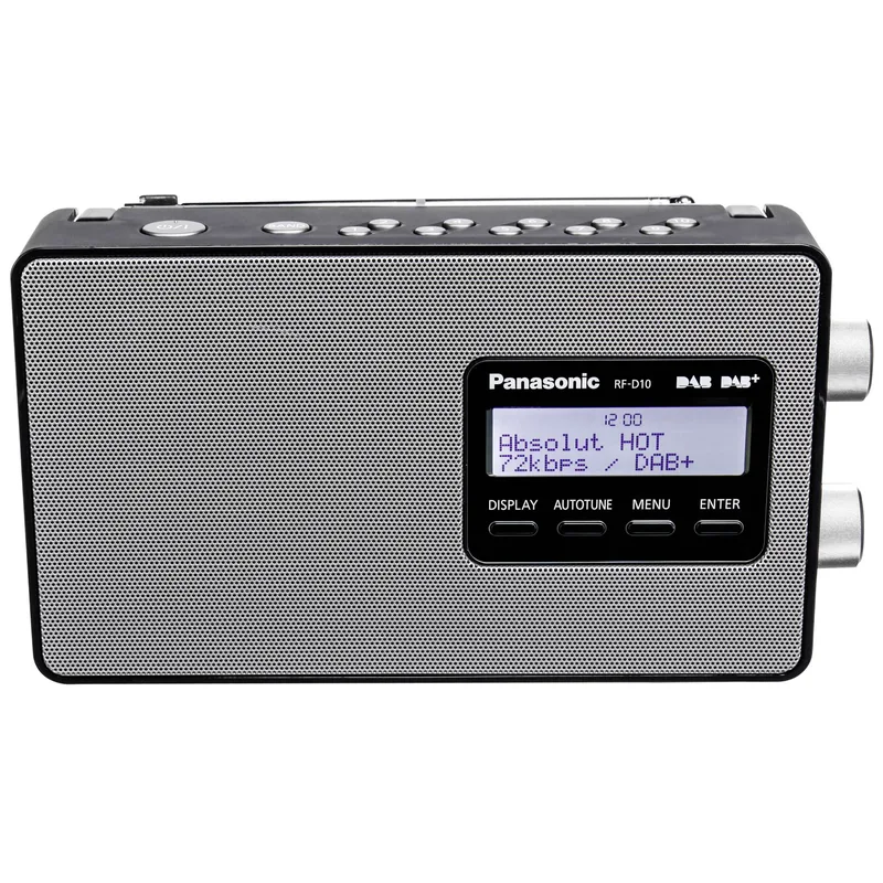Panasonic RF-D10EG-K Black Portable FM/AM Radio