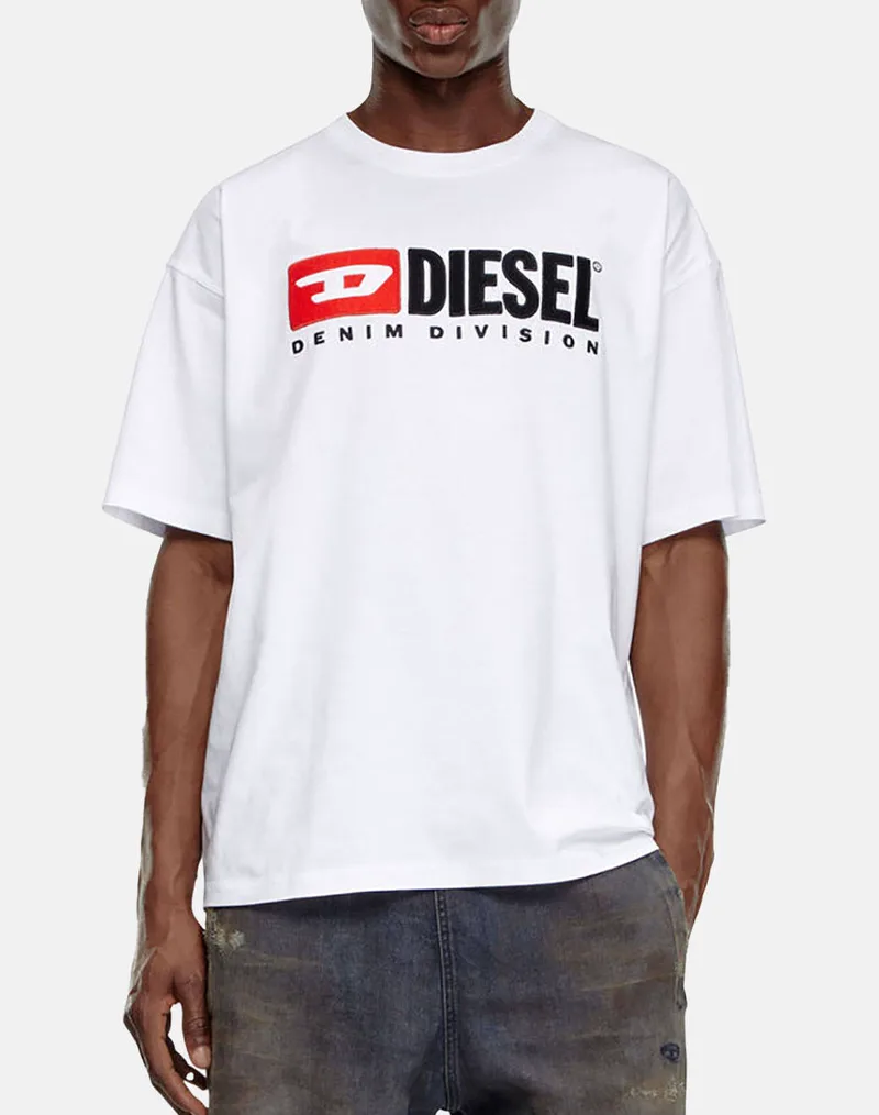 DIESEL T-BOXT-DIV T-SHIRT A149430GRAI-100 White