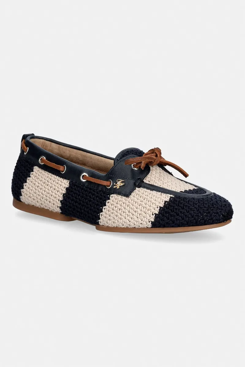 Tommy Hilfiger μοκασίνια γυναικεία TH FLEX BOAT SHOE CROCHET