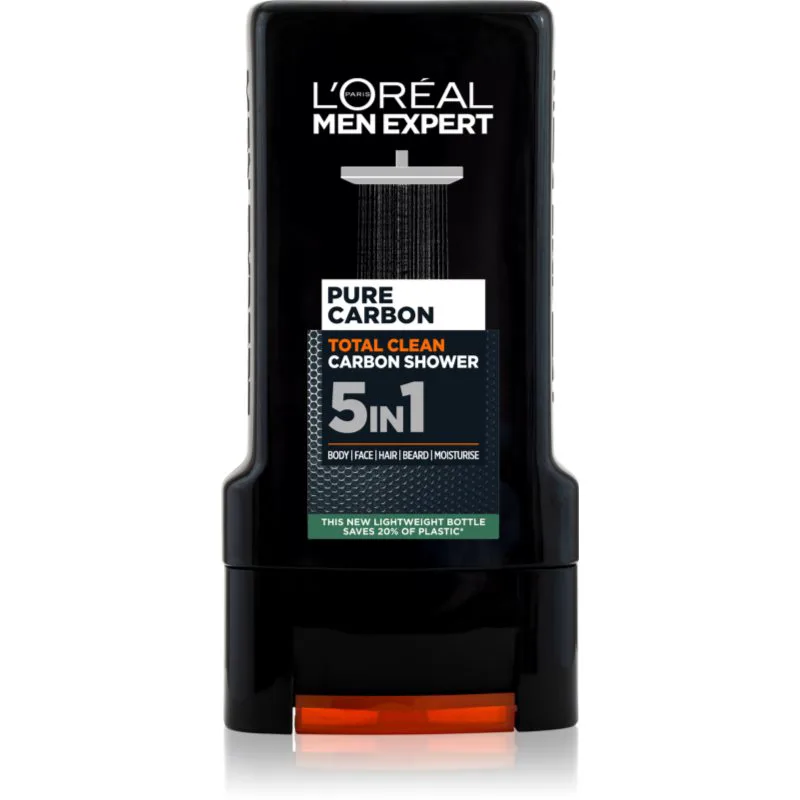 L’Oréal Paris Men Expert Pure Carbon τζελ για ντους 5 σε 1 300 ml