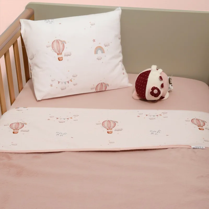 Minky ΝEW Κουβέρτα Κούνιας Διπλής Όψης 100x150 Des -422 Oliver Baby