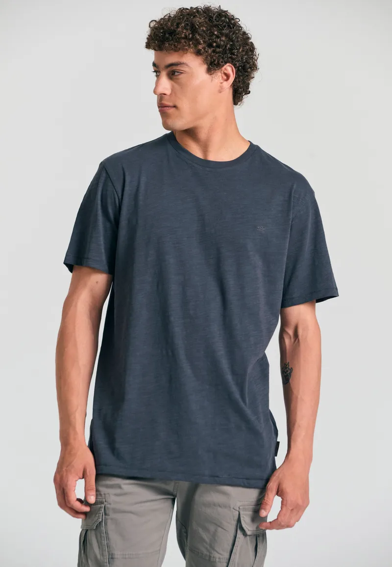 Βαμβακερό t-shirt με κεντημένο logo Garage 55.