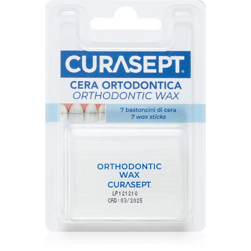 Curasept Orthodontic Wax ορθοδοντικό κερί για σιδεράκια 7 τμχ