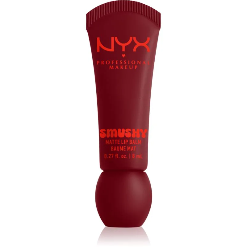 NYX Professional Makeup Smushy Matte Lip Balm Βάλσαμο για χείλη με ματ αποτελέσματα απόχρωση Swipe 2 Smooth 8 ml