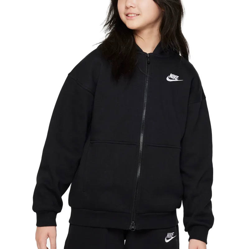 Nike Sportswear Club Fleece Big Kids' Oversized Full-Zip Hoodie