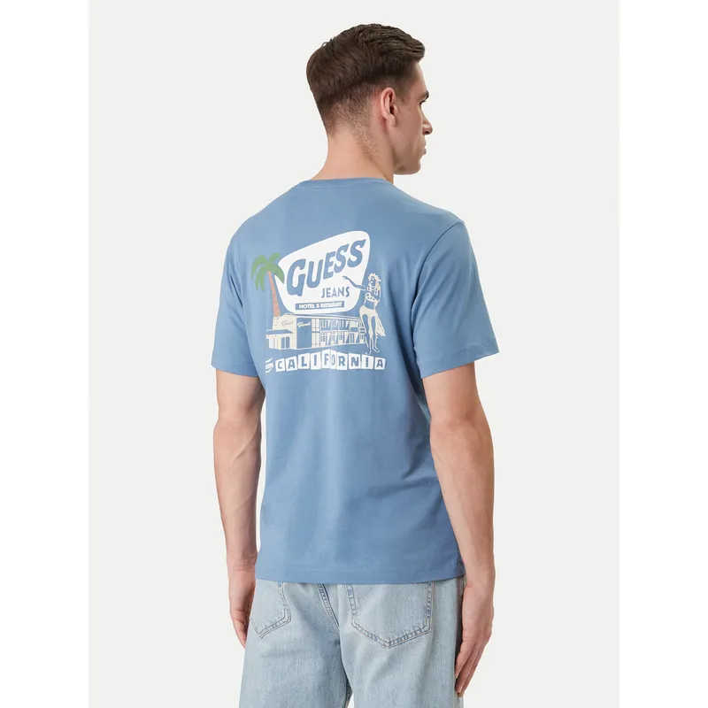 Guess Jeans T-Shirt M6GIC0 K8HM0 Μπλε Regular Fit