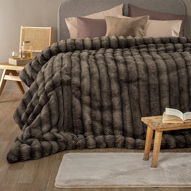 Κουβερτοπάπλωμα Υπέρδιπλο 220X240 Palamaiki Juno Taupe (220x240)