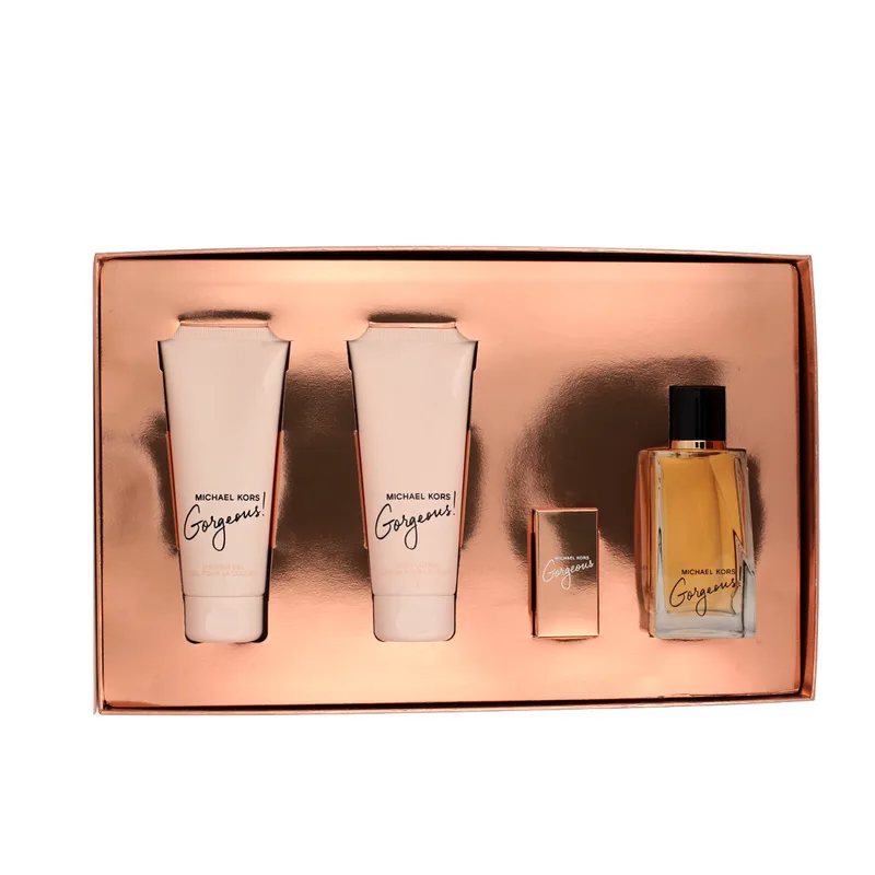Michael Kors Gorgeous! EDP 100 ml + EDP MINI 5 ml + SG 100 ml + BL 100 ml (woman) 1 pcs