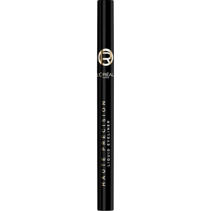L'Oreal Paris Haute Precision Liquid Eyeliner Αδιάβροχο Μολύβι Ματιών σε Υγρή Μορφή για Έντονο Χρώμα & Ακριβείς Γραμμές με Διάρκεια Έως & 24 Ώρες, 1 Τεμάχιο - Black Silk