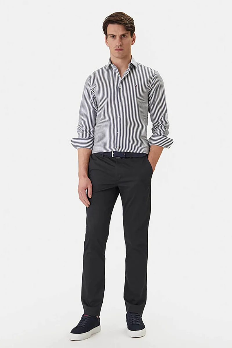 Tommy Hilfiger ανδρικό παντελόνι chino Straight Fit - MW0MW41923 Μπλε Σκούρο