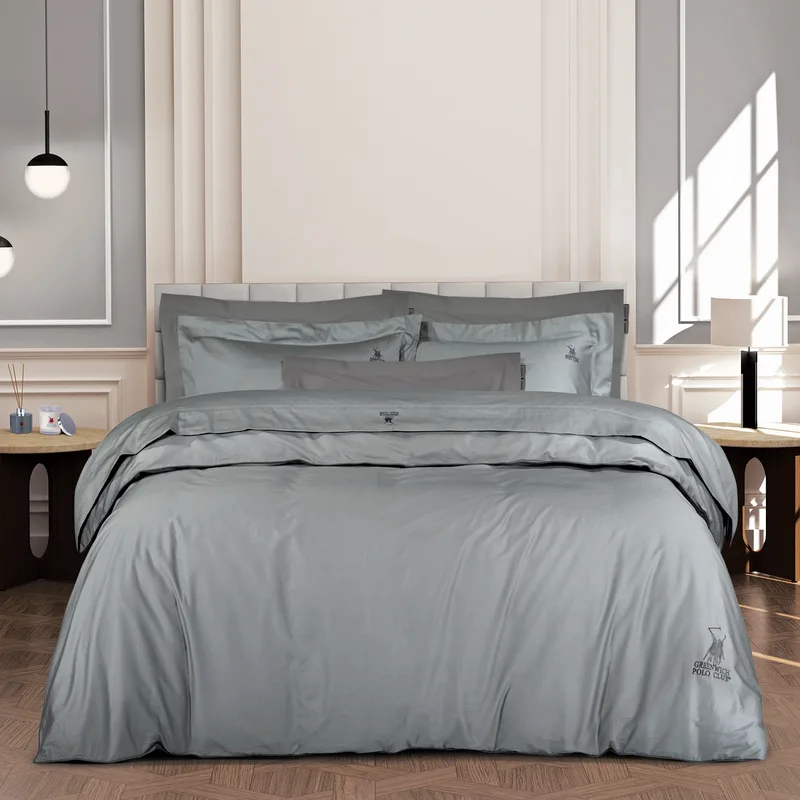 Σετ Σεντόνια Βαμβακοσατέν King 250x270εκ. Classic 2179 Ασημί Greenwich Polo Club (Ύφασμα: Βαμβακοσατέν, Τύπος κατωσέντονου: Χωρίς Λάστιχο, Χρώμα: Ασημί , Μέγεθος: King Size) - Greenwich Polo Club - 202100302179