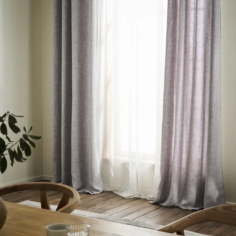 Κουρτίνα Με Τρουκς Gofis Home Magna Grey 495/15 140x280