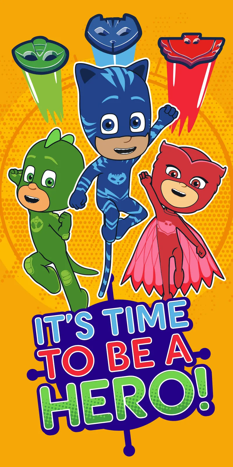 Πετσέτα θαλάσσης παιδική (70Χ140) PJ MASKS 2, VIOPROS