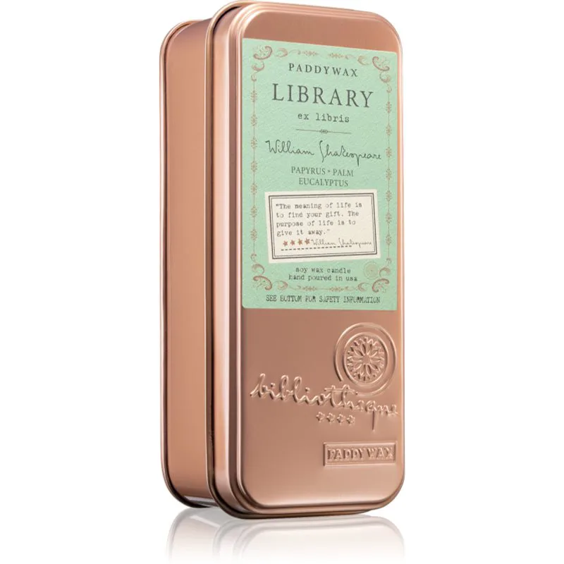 Paddywax Library William Shakespeare αρωματικό κερί 70 γρ