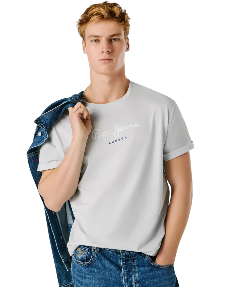Pepe Jeans Eggo Ανδρικό T-Shirt PM5010178-504 Σιέλ