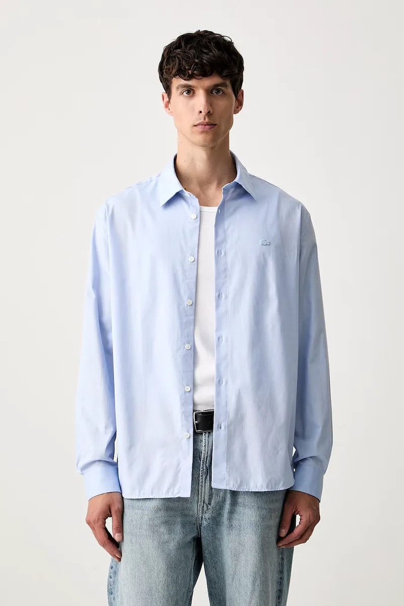 Lacoste πουκάμισο oxford βαμβακερό