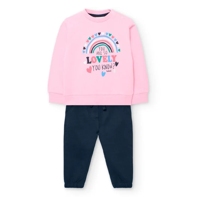Σετ φόρμα φούτερ κορίτσι Boboli-202138-3943-Pink